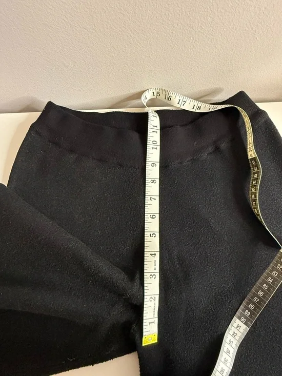 Dress in Lala Celestial Knit Pants Sun Hearts Colorful Black Wide Leg Small - Picture 10 of 10